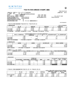 連結 - 近鉄グループホールディングス