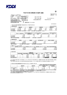 平成27年3月期 決算短信〔日本基準〕（連結）