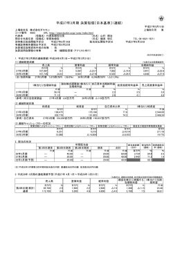 平成27年3月期 決算短信〔日本基準〕（連結）