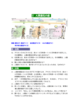 ② 人類進化の道
