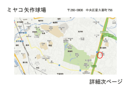 ミヤコ矢作球場 詳細次ページ