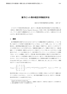 量子ビット間の相互作用推定手法