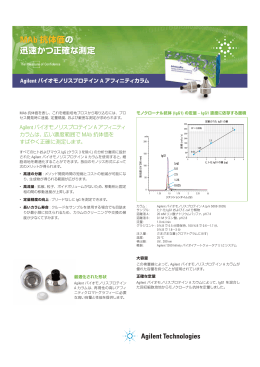MAb 抗体価の 迅速かつ正確な測定
