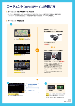 1 エージェント（音声対話サービス）の使い方 - T