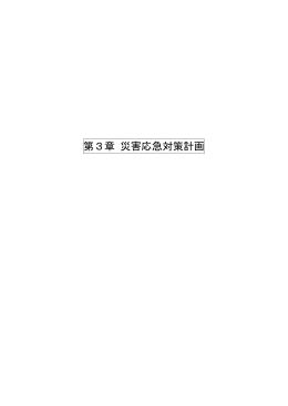 第3章 災害応急対策計画（PDF：733KB）