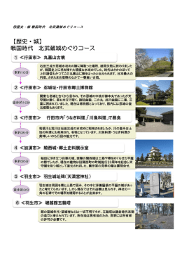 戦国時代北武蔵城めぐりコース（PDF：358KB）