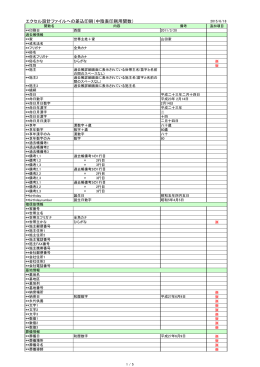 エクセル設計ファイルへの差込印刷（中陰表印刷用関数）