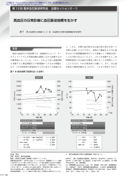 12 高血圧の日常診療に血圧脈波指標を生かす 宮下 洋