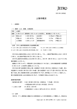 上海市概況