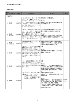 ②建築関係のQ&A集
