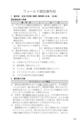 フィールド競技審判員