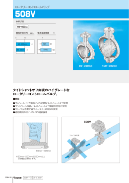 タイトシャットオフ実現のハイグレードな ロータリーコントロールバルブ｡