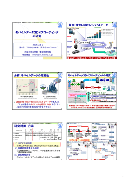 モバイルデータ3Dオフローディングの研究 - Internet Engineering