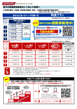 コナミスポーツクラブのご案内