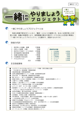 平成27年度一緒にやりましょうプロジェクト