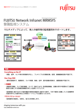 警備監視システム FUJITSU Network Infranet MRMSYS