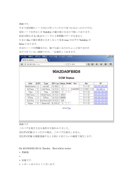 黒崎です。 今まで送信側のノードばかり作っていたので気づかなかったの