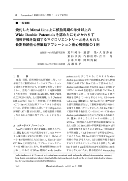 焼灼したMitral Line上に頻拍周期の半分以上の Wide Double