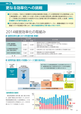 特集3 更なる効率化への挑戦