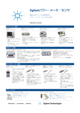 Agilentパワー・メータ／センサ - Agilent Technologies