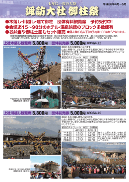 諏訪大社御柱祭 諏訪大社御柱祭