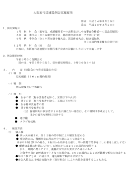 大阪府弓道連盟例会実施要項