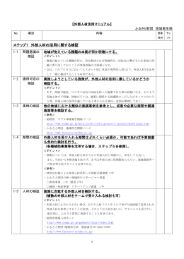 外部活用人材マニュアル