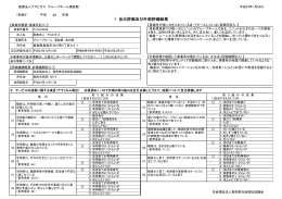 1 自己評価及び外部評価結果