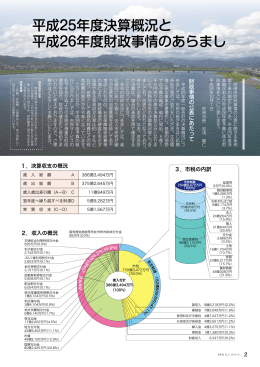 平成25年度決算概況と 平成26年度財政事情のあらまし
