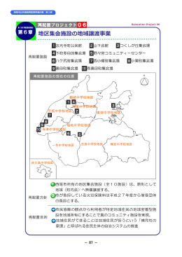 地区集会施設の地域譲渡事業