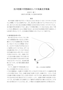 光の性質の学習素材としての気象光学現象