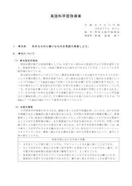 好きなものと嫌いなものを英語で発表しよう