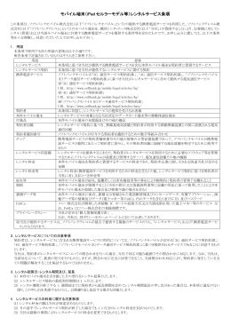 モバイル端末（iPad セルラーモデル等）レンタル
