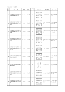 印 鑑 番 名 称 書体 形状 寸法 （mm） 保管場所 管守者 社会福祉法 人