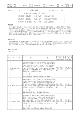 仏教と儒教 （`13）＝ （R）
