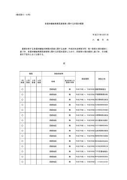 記 （様式第6－8号） 多面的機能発揮促進事業に関する計画