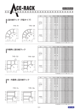 L型分岐ラック