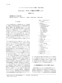 Overview：めまいの臨床を理解しよう