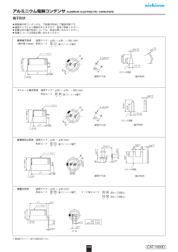 アルミニウム電解コンデンサ ALUMINUM ELECTROLYTIC