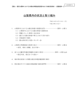 山梨県内の状況と取り組み [PDF 2588KB]