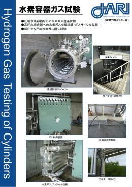 容器の水素ガス試験 - 日本自動車研究所
