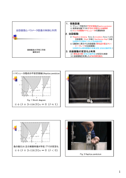 自励振動とパラメータ励振の制御と利用