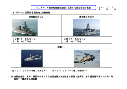 インドネシア国際緊急援助活動に従事する海自部隊の概要（PDF:86KB）