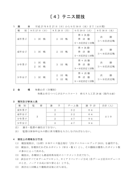 〔4〕テニス競技 - 2015紀の国わかやま国体