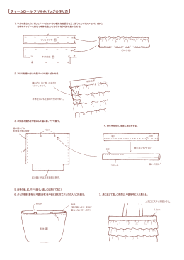 チャームロール フリルのバッグの作り方