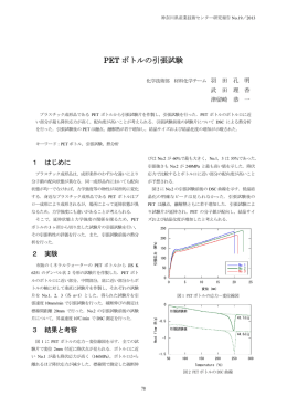 報告 : PET ボトルの引張試験