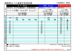 箱根 登山 バス 時刻 表