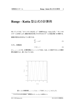 ルンゲ - クッタ型スキームプログラム実習