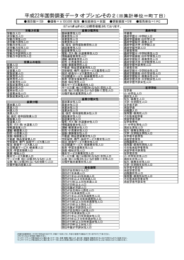 平成22年国勢調査データ・オプションその2（集計