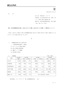 第二次短期経営計画